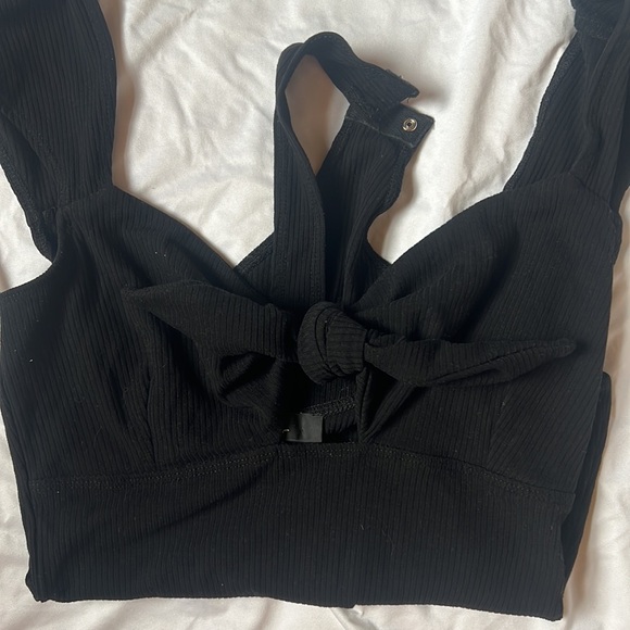 Lulus Front Tie Bodysuit - Picture 3 of 3